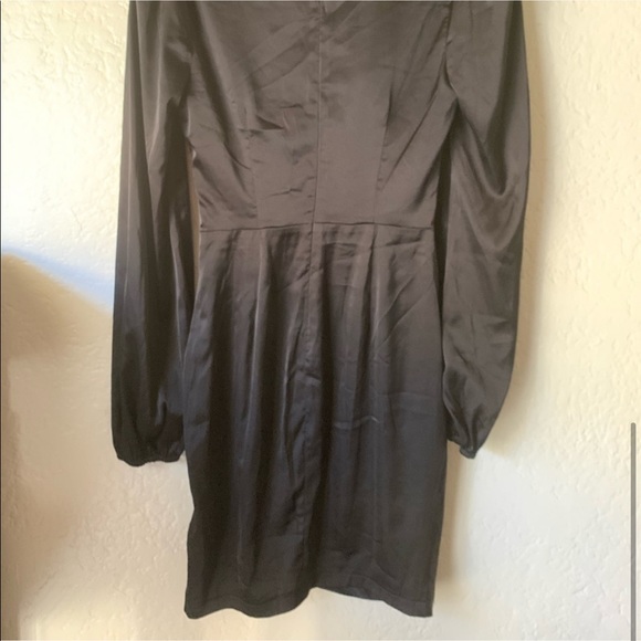 New Lulus Black Long Sleeve Mini Party Dress - Picture 4 of 4